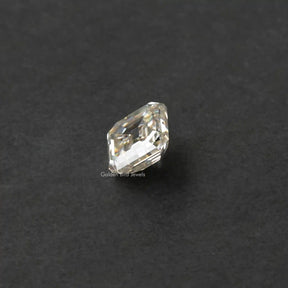 Cross view of Old Mine Asscher Cut Loose Moissanite