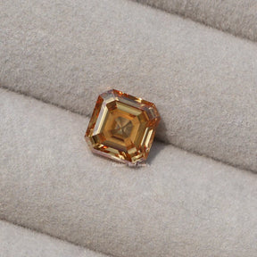 View of Asscher Cut Moissanite Loose Diamond 