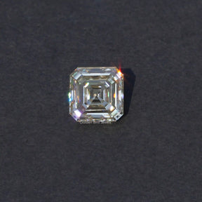 View of Asscher Cut Moissanite Loose Stone 