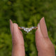 Baguette Cut Curve Moissanite Wedding Band
