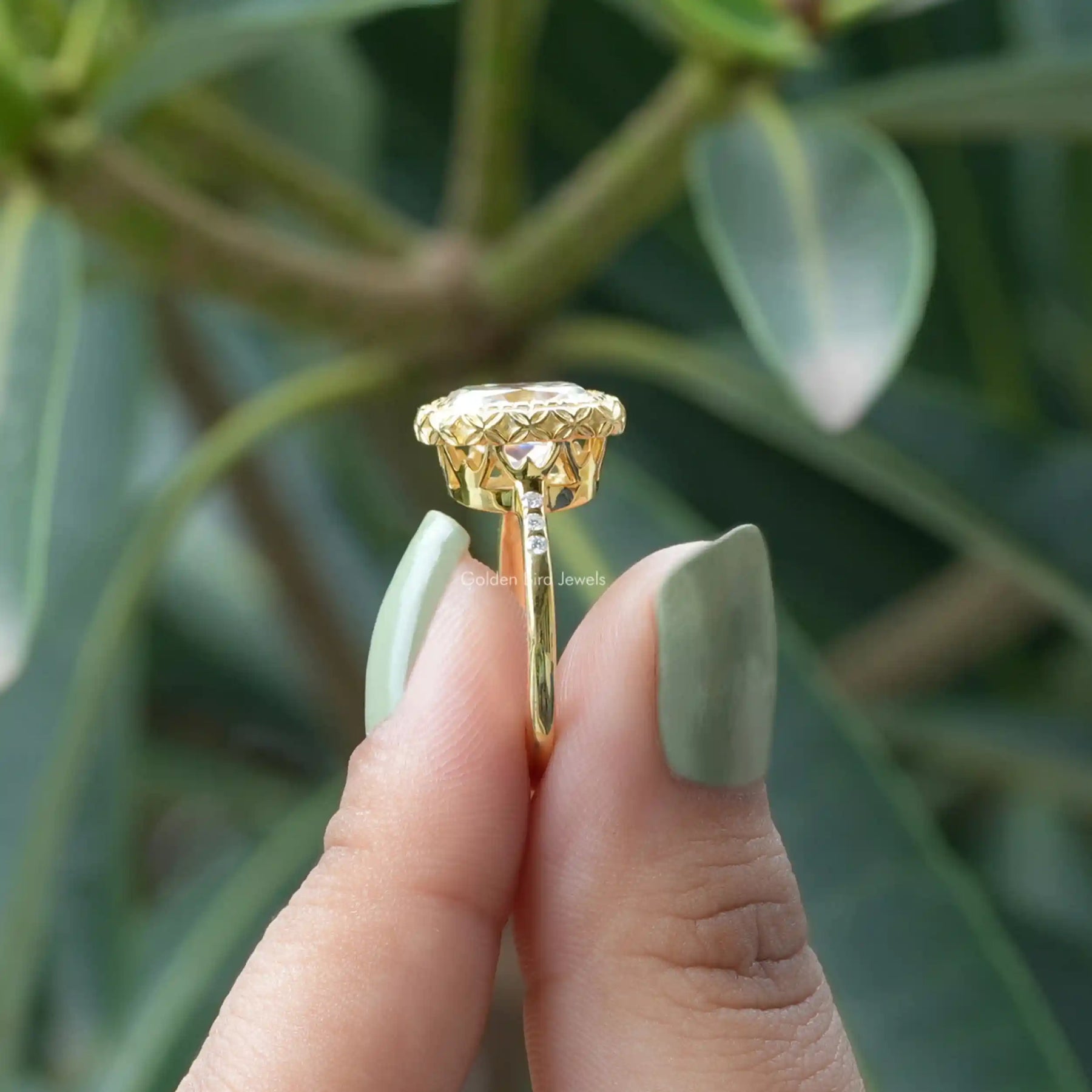 Shop Now Cushion Cut Bezel Set Ring