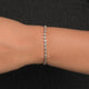 Bezel Set Pear Shaped Lab Diamond Tennis Bracelet