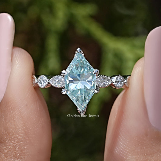 Dutch Marquise Moissanite Gemstone Engagement Ring