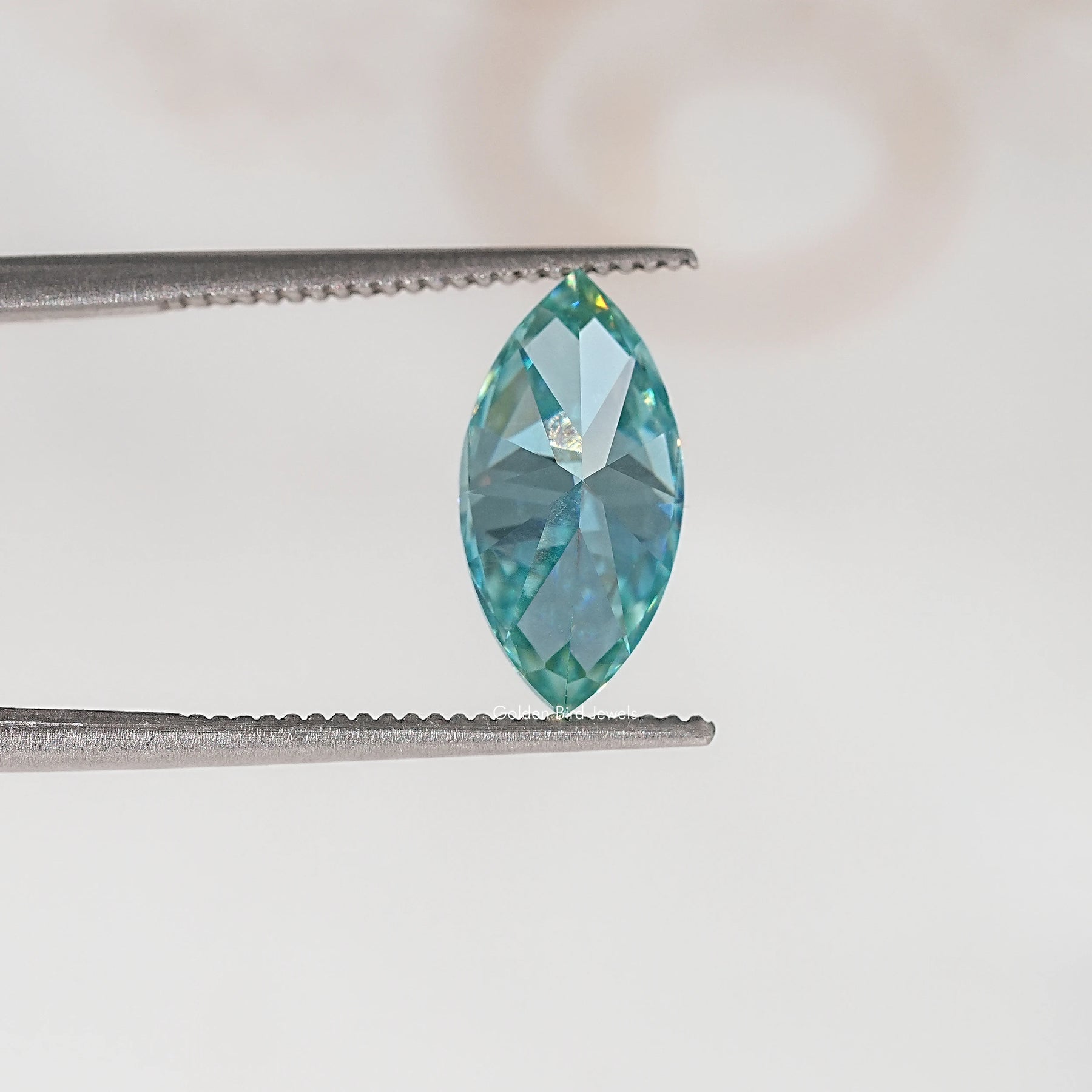 Blue Marquise Cut Moissanite Loose Stone