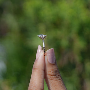 Pear Shaped Lab Diamond Two Stone Ring