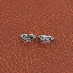 View of Trapezoid Loose Lab Diamond Matching Pair In White 