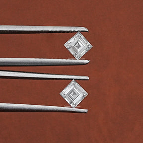 [Carre Cut Lab Diamond Matching Pair]-[Golden Bird Jewels]