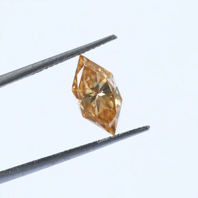 Tweezer view of Marquise Cut Moissanite Loose Stone