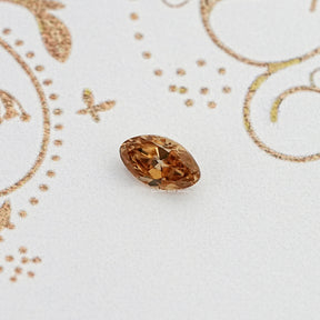 Champagne Old Mine Moval Loose Moissanite