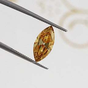 In Tweezer View Of Old Mine Marquise Cut Loose Moissanite Stone