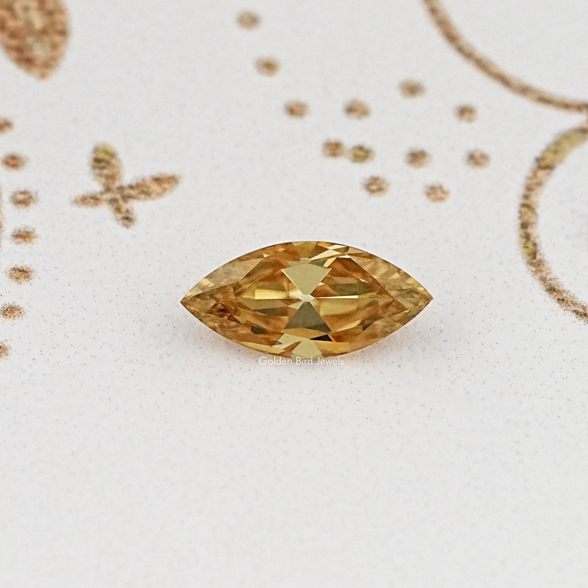 Champagne Old Mine Marquise Loose Moissanite