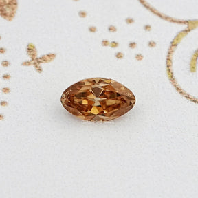 Champagne Old Mine Moval Loose Moissanite