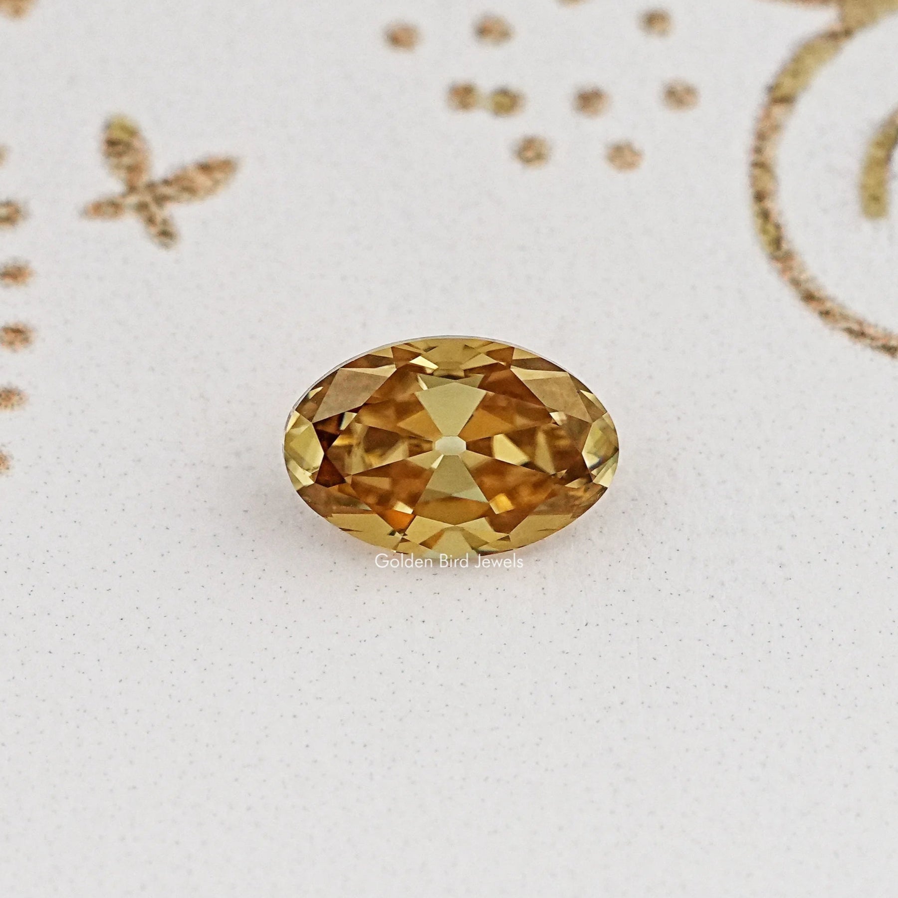 Champagne Old Mine Oval Loose Stone