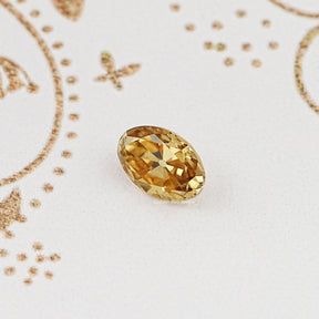 Top View of Old Mine Oval Cut Loose Moissanite Stone