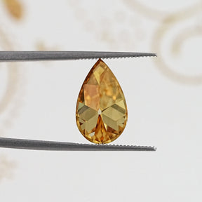 Champagne Old Mine Pear Cut Loose Stone