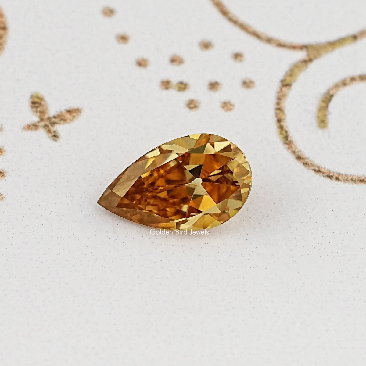 Champagne Old Mine Pear Cut Loose Stone