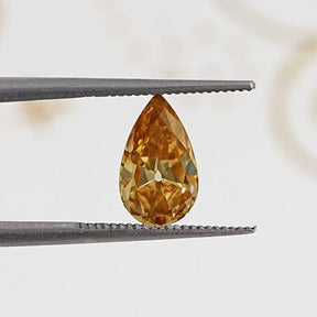 Champagne Old Mine Pear Cut Loose Moissanite