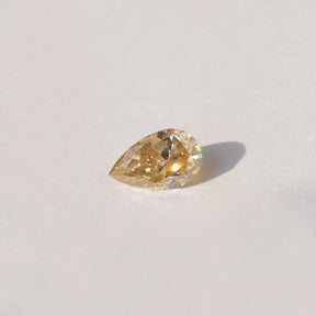 [Old Mine Pear Shaped Loose Moissanite]-[Golden Bird Jewels]