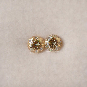 [Moissanite Loose Stones Made Of Champagne Color]-[Golden Bird Jewels]