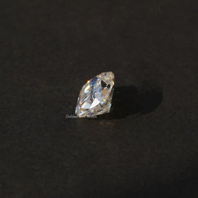 [Side view of old mine cushion cut loose stone]-[Golden Bird Jewels]
