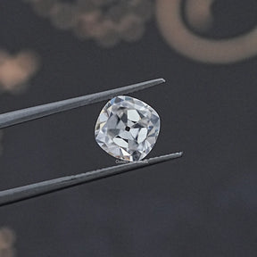 Colorless Old Mine Cushion Loose Moissanite Stone