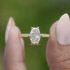 Old Mine Lozenge Cut Moissanite Engagement Ring