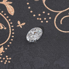Colorless Old Mine Oval Loose Moissanite