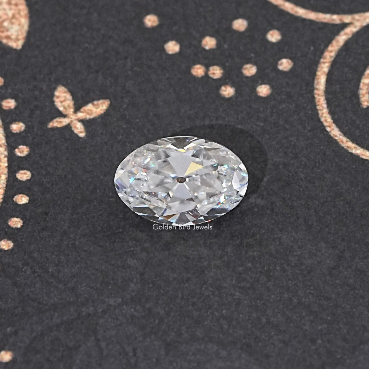 Colorless Old Mine Oval Loose Moissanite