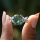 Cushion And Marquise Cut Moissanite Ring