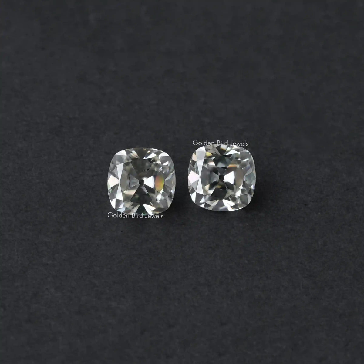 [This cushion cut loose stones made of off-white color]-[Golden Bird Jewels]