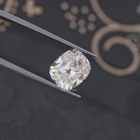 Near Colorless Old Cut Cushion Loose Moissanite