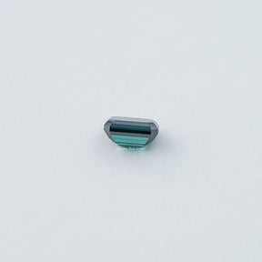 Dark Green Old Mine Emerald Cut Loose Moissanite