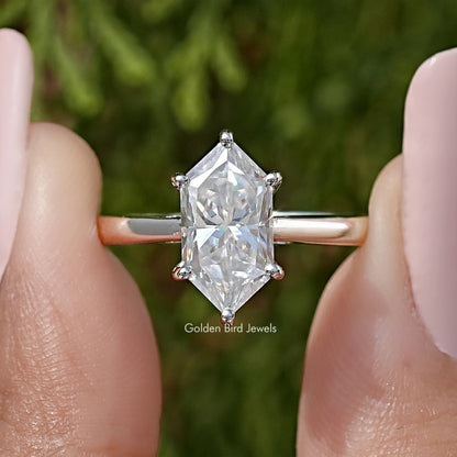 Dutch Marquise Moissanite Solitaire Engagement Ring