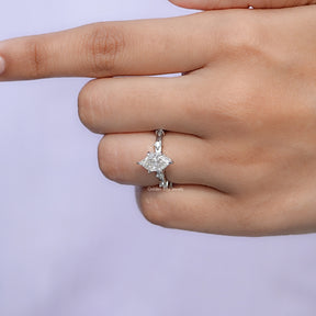 Dutch Marquise Cut Moissanite Distance Ring
