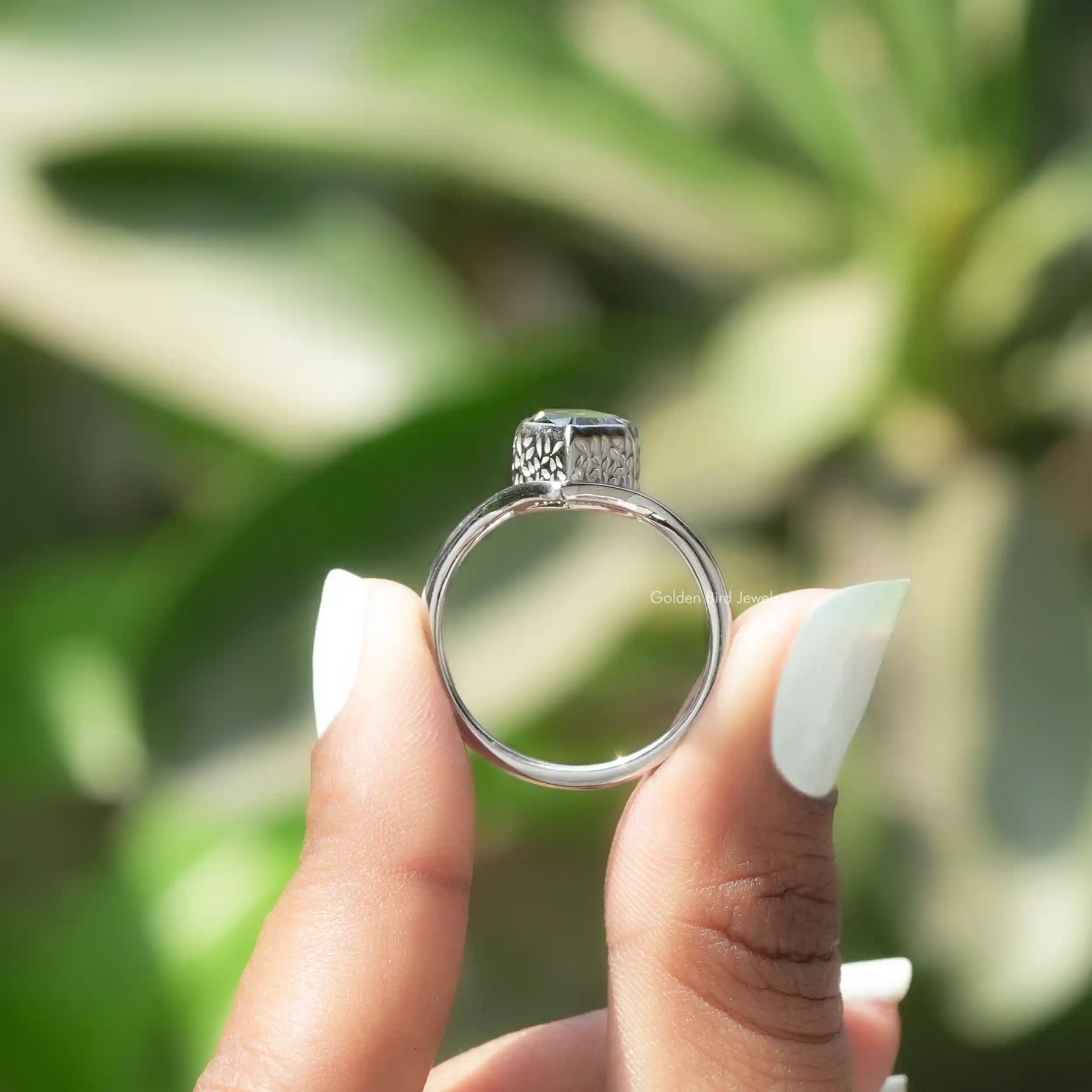 Dutch Marquise Shaped Moissanite Bridal Ring Set