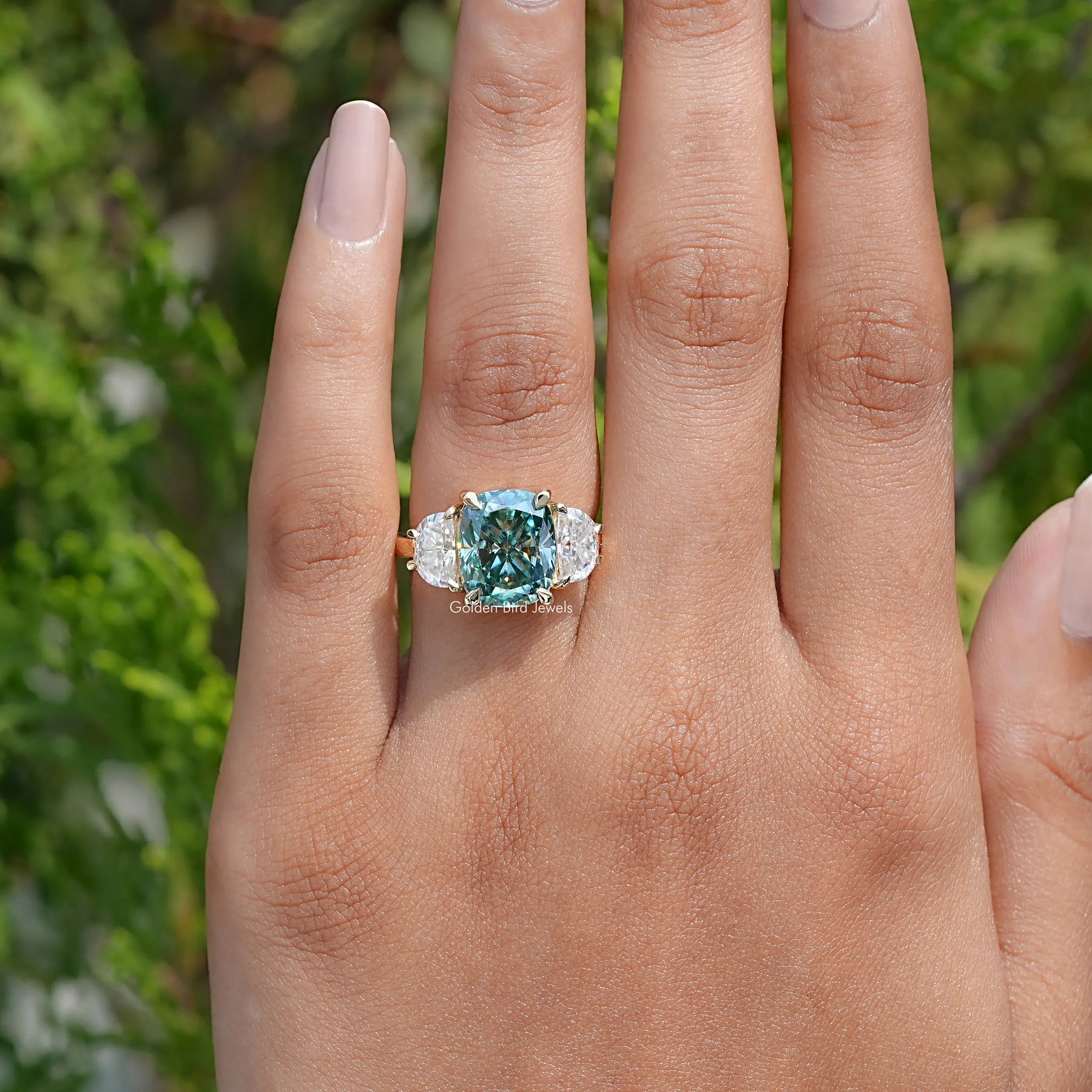 Stone Elongated Cushion Cut Ring