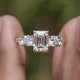 Emerald Cut Lab Diamond Five Stone Ring