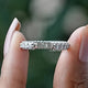 Round Moissanite Open Full Eternity Stacking Band