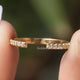 Round Cut Lab Diamond Open Cuff Dainty Band