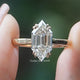 Step Cut Dutch Marquise Lab Diamond Ring