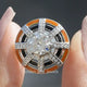 Old European Round Cut Moissanite Ring