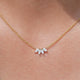 Marquise Diamond Flower Petal Minimalist Pendant