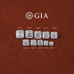 GIA Certified Asscher Cut Loose Lab Diamond