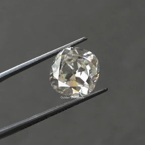 [Front view of cushion cut loose stone]-[Golden Bird Jewels]