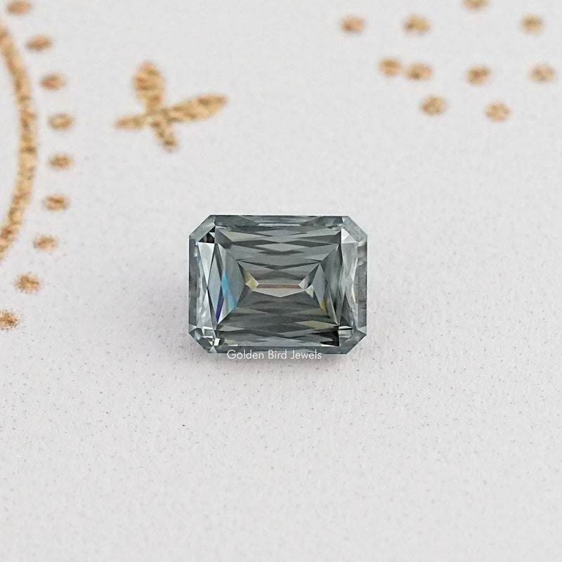 Gray Criss Cut Moissanite Loose Stone