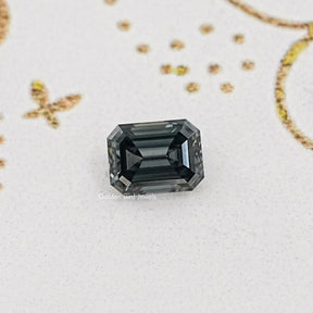 Gray Emerald Cut Loose Stone