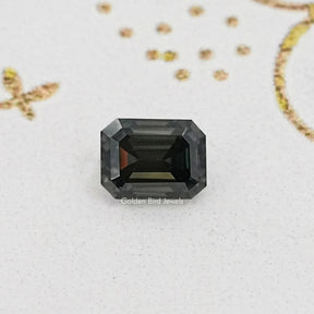 Gray Emerald Loose Moissanite