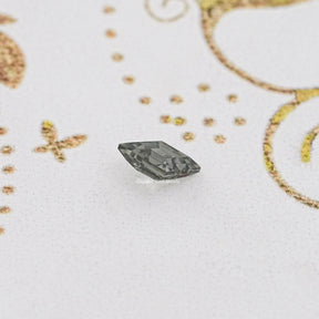 Gray Lozenge Cut Moissanite Stone