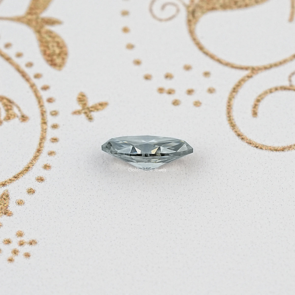 Gray Marquise Cut Moissanite Loose Stone