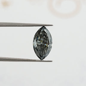 Gray Marquise Cut Moissanite Loose Stone